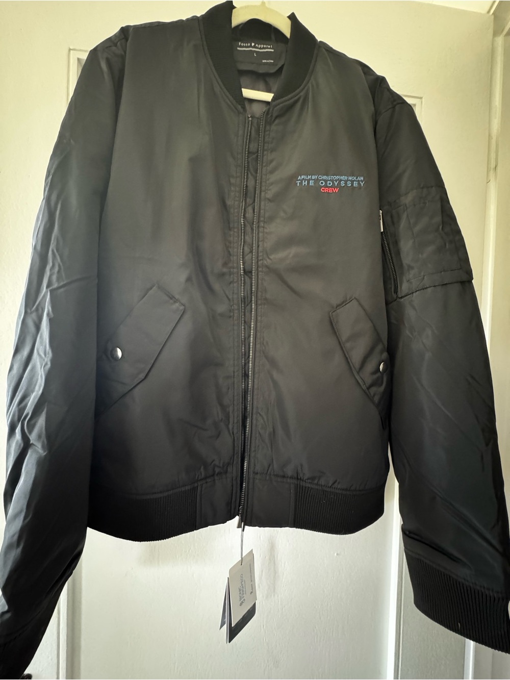 Fossa Wingover The Odyssey Crew Black Bomber Jacket